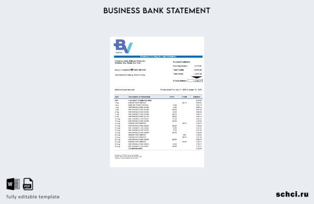цифровая загрузка выписки по счету предприятия Banco Votorantim Шаблон в формате